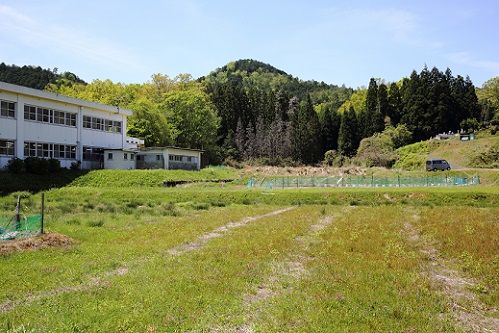 佐賀小学校と高龍寺山.JPG