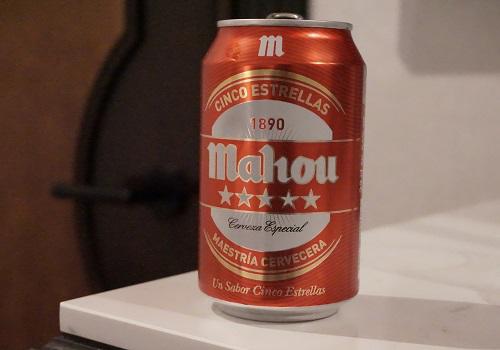 20190603スペインのMahouビール.JPG